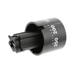 knob, thermostat, black