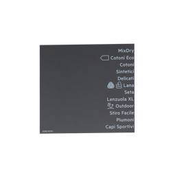 programme plate, adhesive
