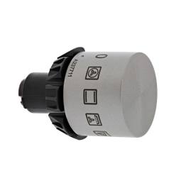 knob, function, grey, 10+0