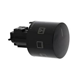 knob, function, black, 7+0