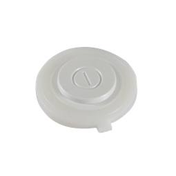 knapp, hand, enhet, Satin White