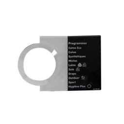programme plate, knob, adhesive, FR