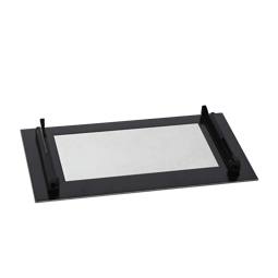 front glass, black, 594x306mm