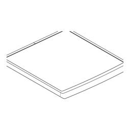 work top, inox, 597x595mm