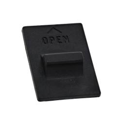 push button, black,