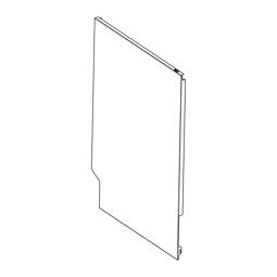 panel lateral,derecho/a,inox,519x808mm
