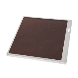 GLASPLATTE MIT RAHMEN,INOX,596