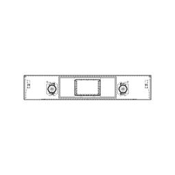 BEDIENBLENDE,INOX,60CM, SET, 2