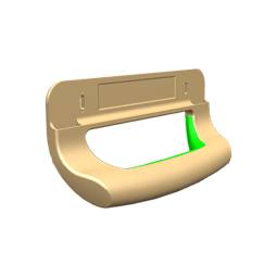 poignée, plastique, 7809,198mm,133mm