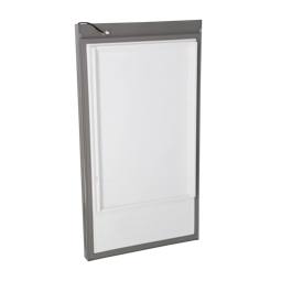 refrigerator door, assembly, inox, 1116x595