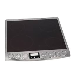 cooking top with frame, inox, 60cm