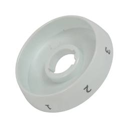 White Hob Control Knob Bezel