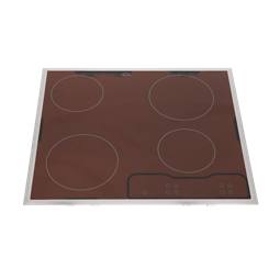 Glasplatte mit Rahmen,Inox,Progress,576x506mm