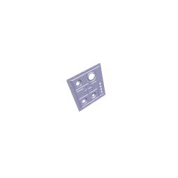 bovenblad, inox, AEG, 595x525mm