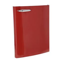 freezer door, assembly, red, 760x605mm