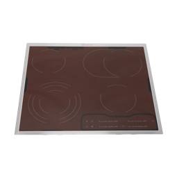 glasplaat met kader, inox, Electrolux, 576x516mm