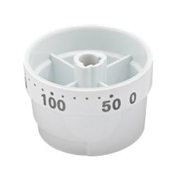knob, thermostat, white