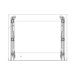 front glass, black, 594x465mm