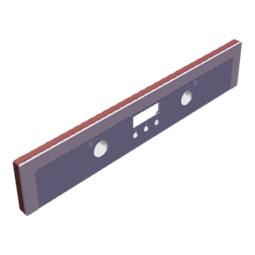 BEDIENBLENDE,INOX,60CM, 2K