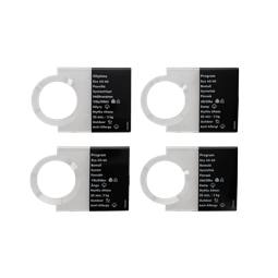 programme plate, knob, adhesive