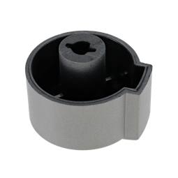 Silver Hob Gas Control Knob