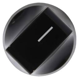 Black Electric Hob Control Knob