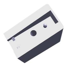 adaptor, door handle, black