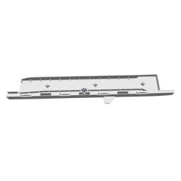 guidance rail, assembly, right, 437mm