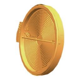 Strahlungsheizer,Dreizone,210/120mm,240V,2300W