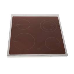 dessus avec encadrement,inox,596x600mm