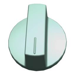knob, white