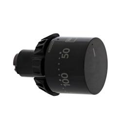 knob, thermostat, black