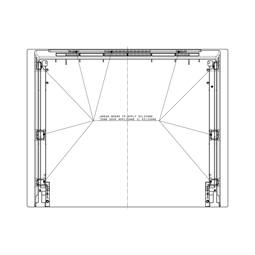 Gruppo per vetro porta - 594x466mm