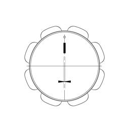 KNEBEL,FUNKTIONEN,INOX,9+0