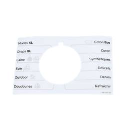programme plate,knob,adhesive,FR