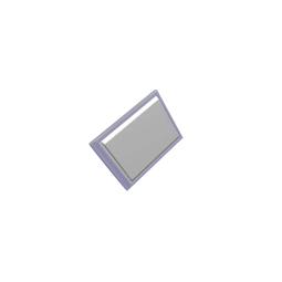 freezer door, inox, 586x785mm