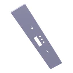 BEDIENBLENDE,INOX,60CM, HEXAGO