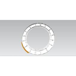 door frame, front, silver, Ø490, Ruby