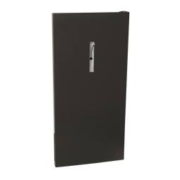 Ensemble de porte du réfrigérateur noir - 1200x595mm