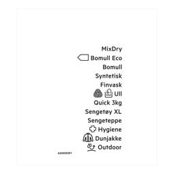 programme plate, adhesive