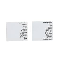 programme plate, knob, adhesive