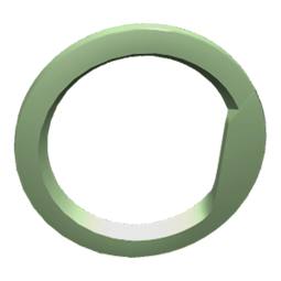 ajtókeret, elülsõ (külsõ), fehér, Ø444,6mm