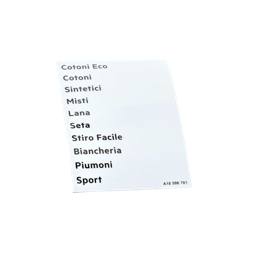 programme plate, adhesive