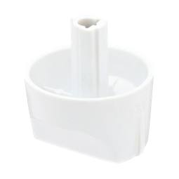 knob, gas, white