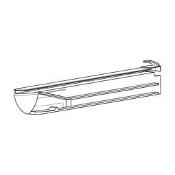 guidance rail,glass panel assembly,left,7801, 298,2mm