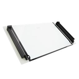 front glass, white, 594x325mm