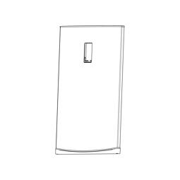 KÜHLSCHRANKTÜR,INOX,590,5X1176