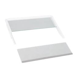 glazen plank, set, gevouwen, 459.5x293mm