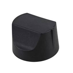 Einstellknopf für Herde, schwarz