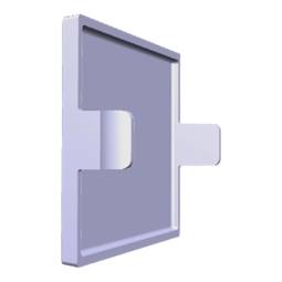 stickkontakt, luftkanal, vit, 26x30mm /*
